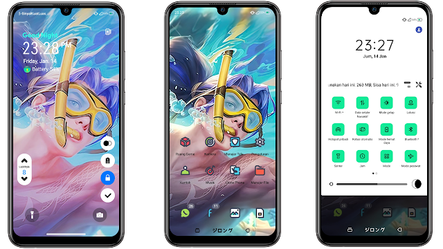 Preview Themes Zilong Summer Waves Oppo realme