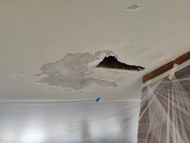 plaster ceiling water damage