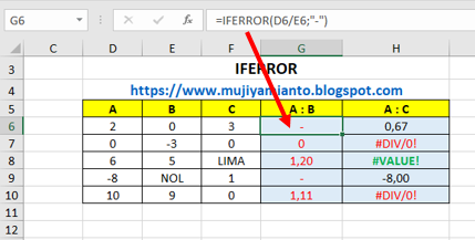 latihan soal iferror