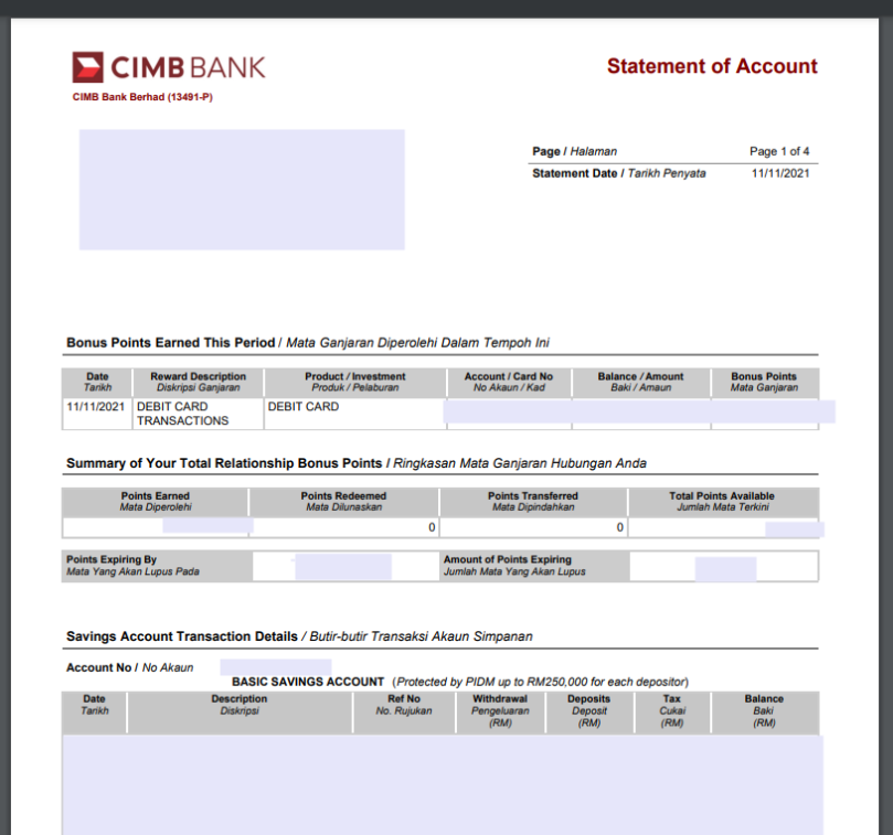 Cara Dapatkan CIMB Bank Statement Online Melalui CIMBClicks