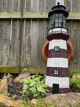 Some of the plants I put in last year are making a surprise return around Piper's Lighthouse!