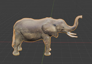 Animal Elephant free 3d model free blender obj fbx low poly