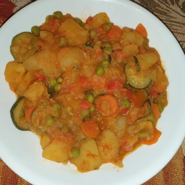 Delicious Curried Potato & Zucchini Stew