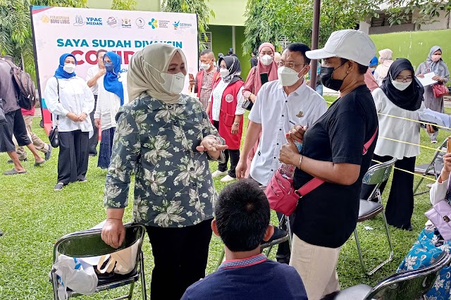 Ketua TP-PKK Sumut Tinjau Vaksinasi untuk Kaum Difabel