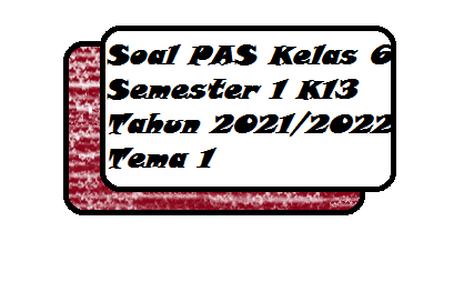 gambar soal PAS tema 1 Kelas 6 SD