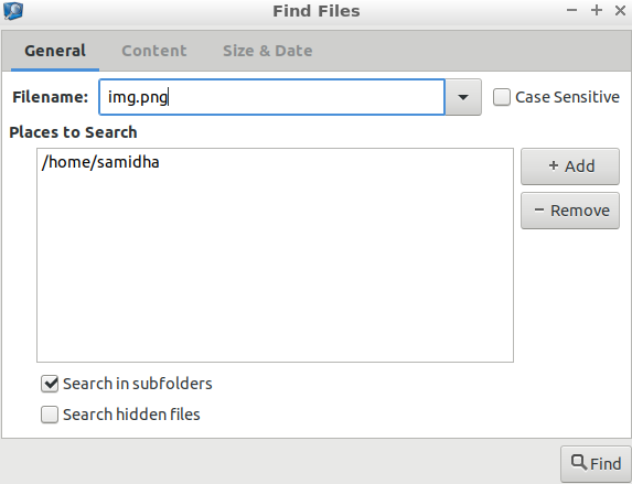 spacefm-search-files