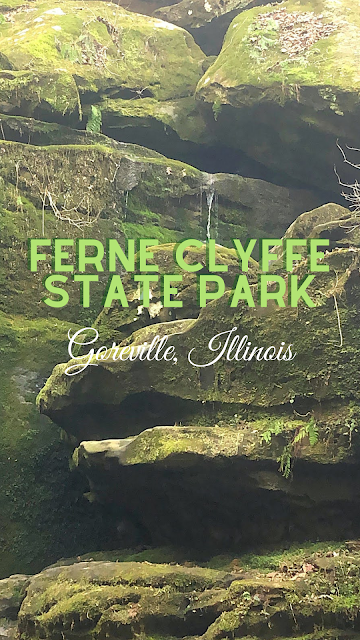 Moss Covered Rocks and Waterfalls Charm at Ferne Clyffe State Park in Illinois Nestled in Shawnee National Forest.