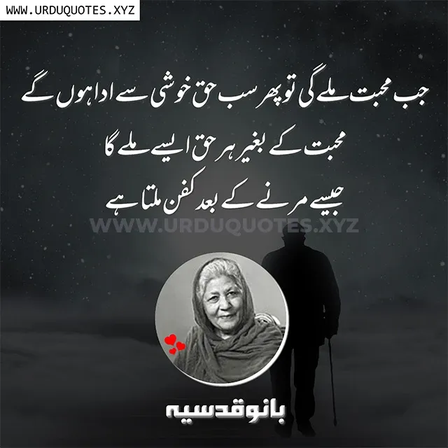 bano qudsia quotes about love in urdu 2024