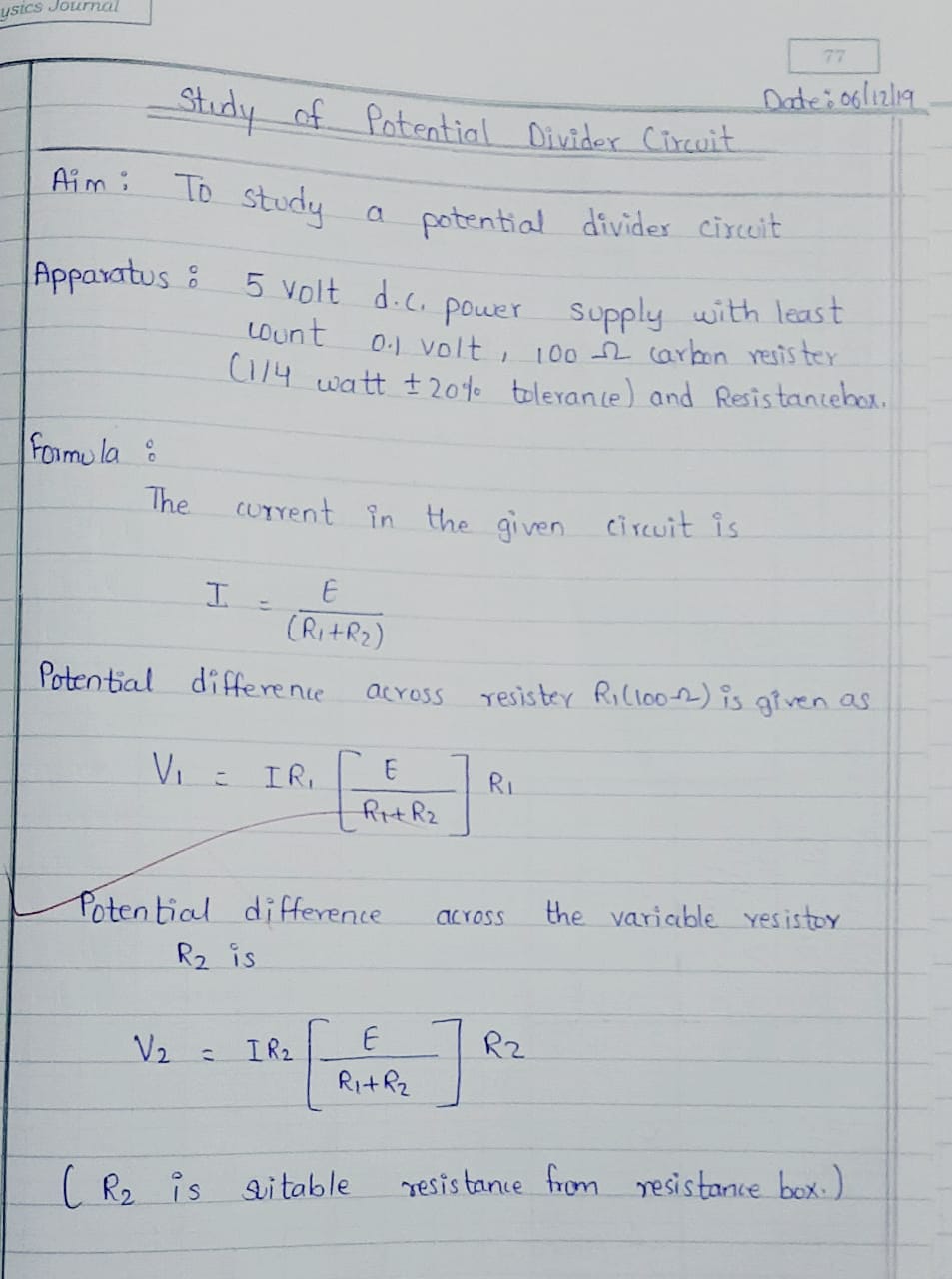 Maharashtra SSC Board 11th Class practical of PHYSICS JOURNAL solutions