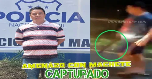 El Salvador: Cayó el conductor que sacó un machete para amenazar a conductores tras accidente