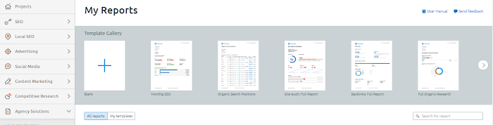 SEMRUSH - MY REPORTS  : REVIEW