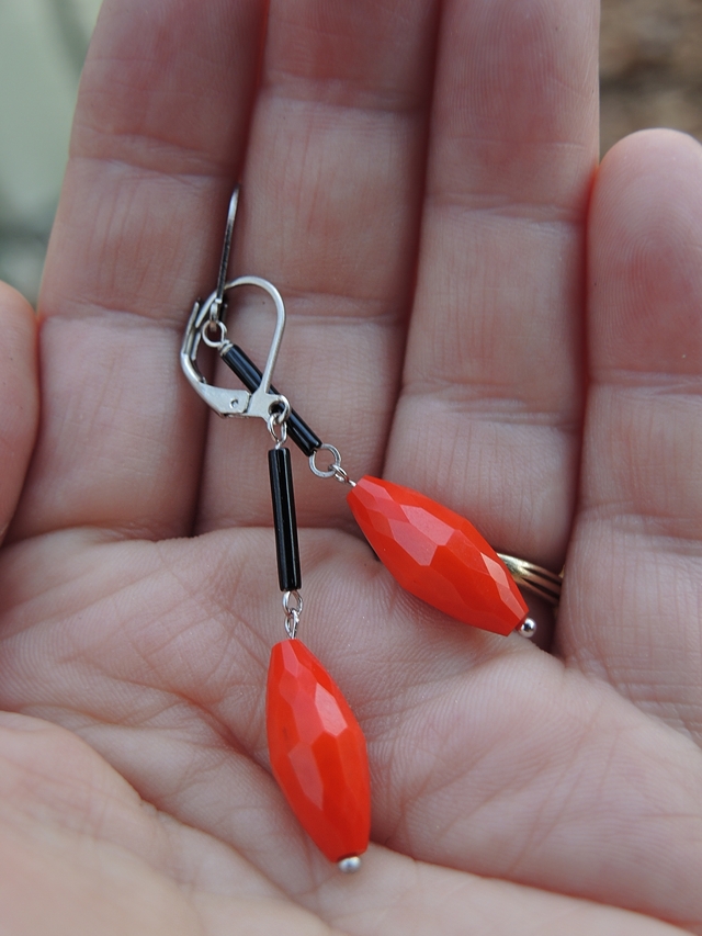 DIY oorbellen/earrings 'Pit'