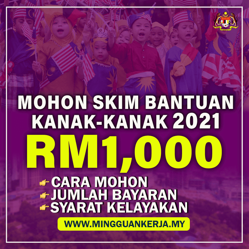 Untuk ibubapa atau penjaga yang mempunyai anak jagaan yang berumur 18 tahun ke bawah, anda boleh memohon Skim Bantuan Kanak-Kanak 2021 (BKK) sehingga RM1000 sebulan untuk satu keluarga