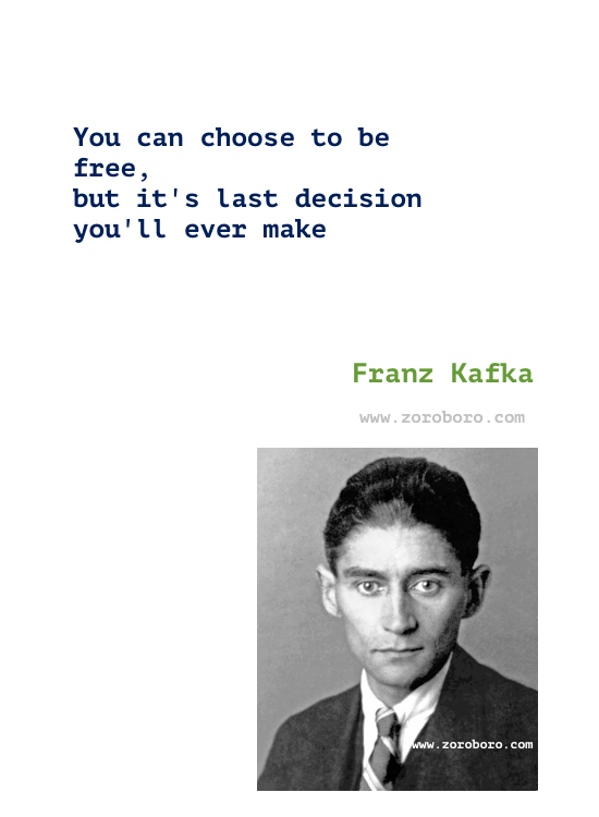 Franz Kafka Quotes, Franz Kafka Books Quotes. Metamorphosis Quotes, The Trial Quotes & Letters to milena Quotes, Franz Kafka Philosophy. Franz Kafka Short Stories/Wallpapers/Posters.