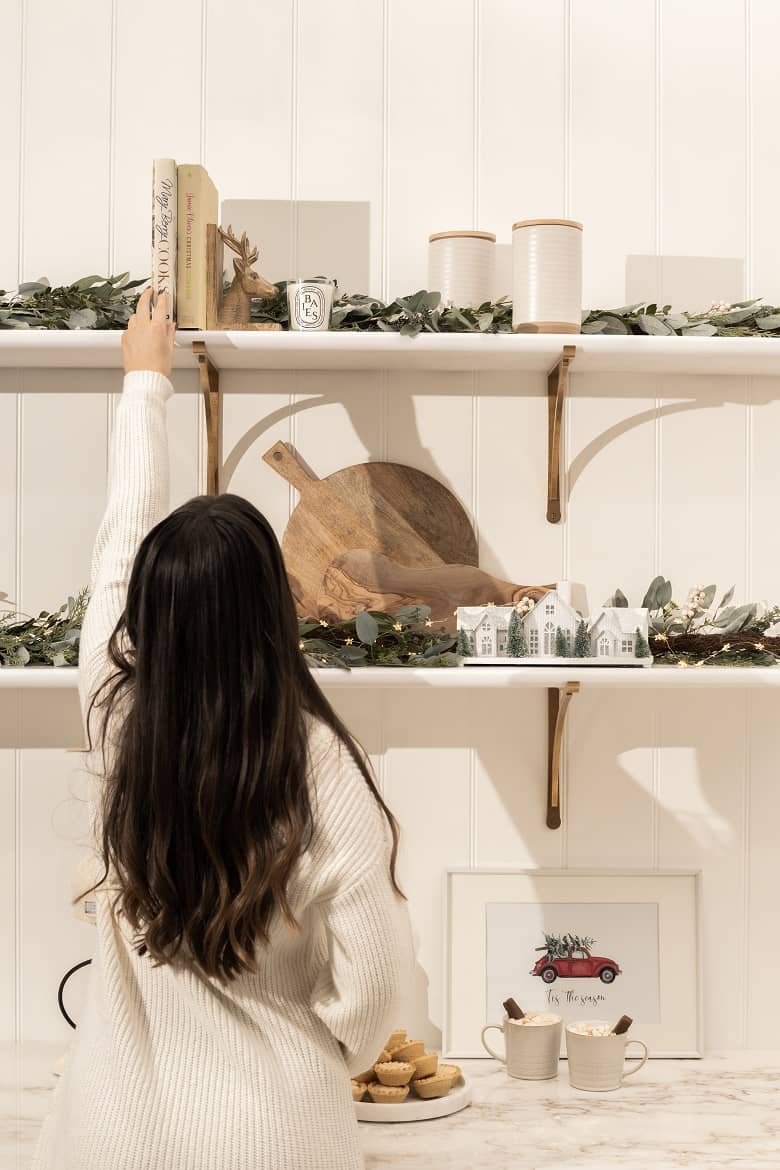 Christmas Shelf Styling