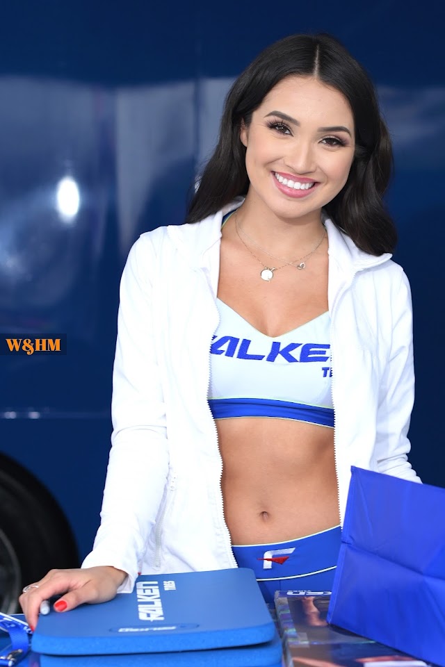 Super Cover Model Zari Chacon with Falken Tire at Formula Drift Irwindale Title Fight 2021 #formuladrift #zarichacon 