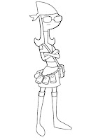 Candace Flynn coloring page