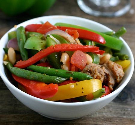 Italian Sausage and Peppers with Beans Bowl Recipe
