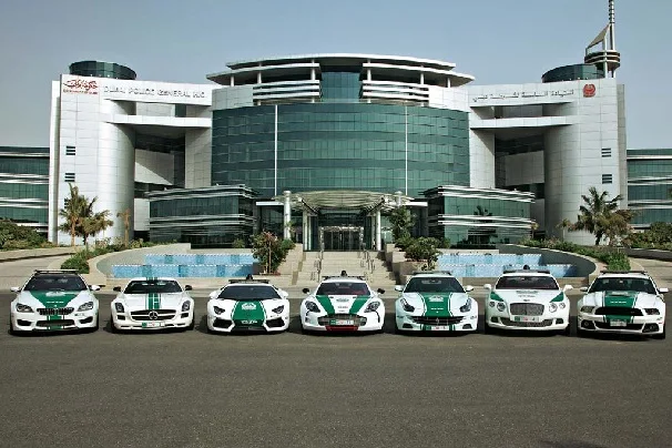 7 of the hottest supercars in the service of the Dubai police