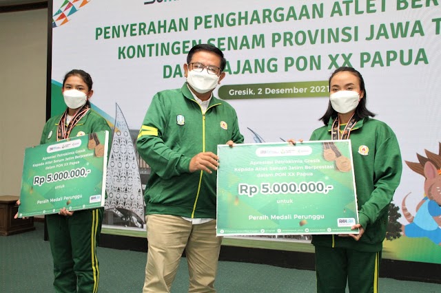 Berprestasi di Ajang PON XX, Petrokimia Gresik Apresiasi Atlet Senam dari Jawa Timur