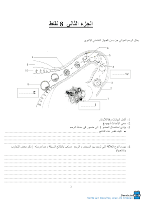 تحميل فرض تأليفي 2 علوم الحياة و الأرض سنة تاسعة مع الاصلاح pdf 9svt سنة 9, امتحان علوم الحياة و الأرض svt تاسعة مع الإصلاح موقع مسار التميز 9ème