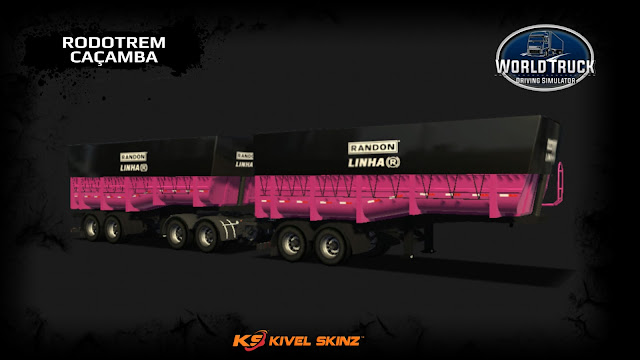 RODOTREM CAÇAMBA - PINK COM BLACK