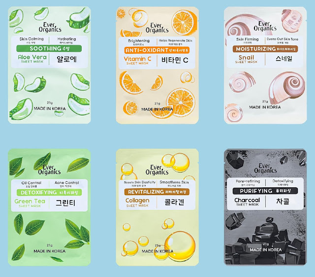 Ever Organics sheet masks