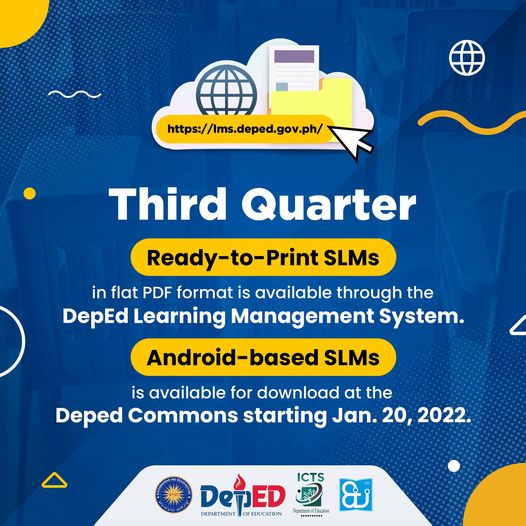 DepEd Ready to Print 3rd Quarter SLM and  Android-based format modules Now available for Download!