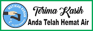 Stiker Hemat AIR PSD