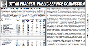 Assistant Professor Jobs in UPPSC