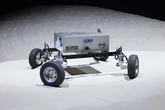 Nissan y JAXA prueban un prototipo de rover lunar con sistema de control en las cuatro ruedas. Crédito: Nissan