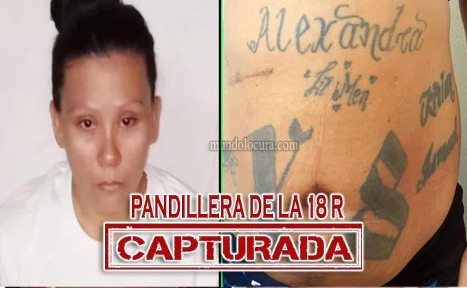 El Salvador: Capturan a peligrosa pandillera de la 18R y extorsionadora de comerciantes y habitantes alias "La Negra" en San Salvador