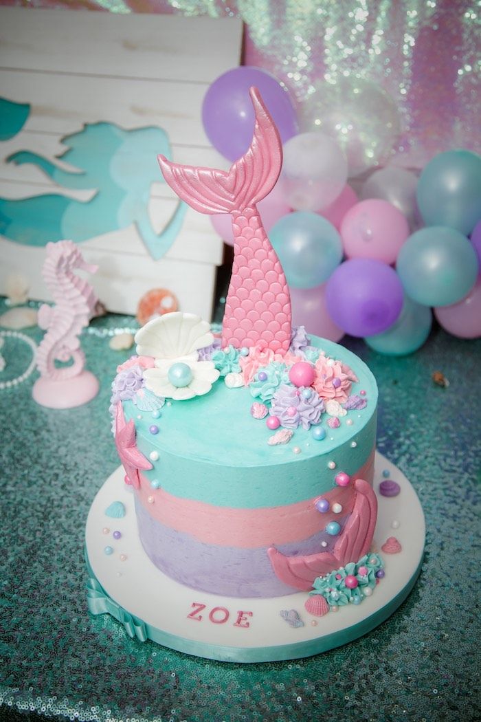 mermaid birthday cakes