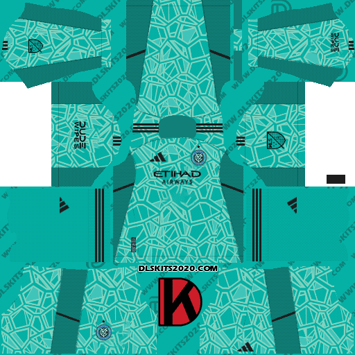 New York City FC Kits 2022-2023 MLS Soccer - Dream League Soccer Kits (Goalkeeper Home)