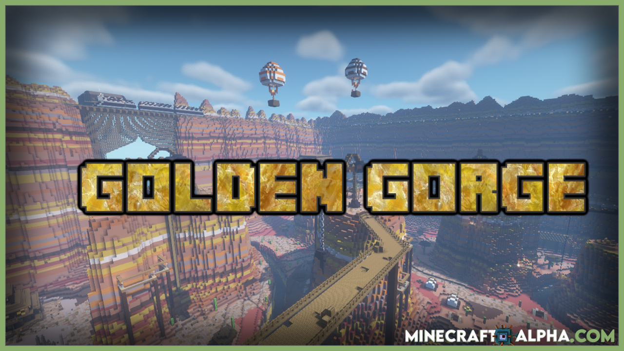 Minecraft Golden Gorge Map 1.17.1