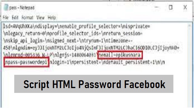 Script HTML Password Facebook