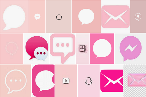 Techy Gossips: Aesthetic-Pink-Messages-Icon