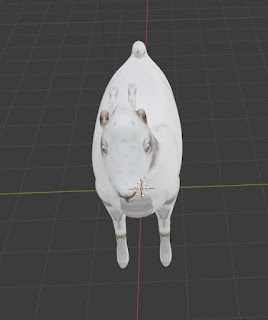White Goat animal free 3d models blender obj fbx low poly