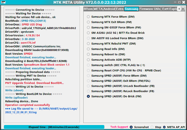 Download MTK Auth Bypass Tool V72 (MTK Meta Mode Utility)