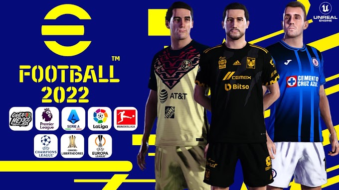  POR FIN! EFOOTBALL 2022 LIGA MX PPSSPP ANDROID NUEVA AFICION, FACES HD, CESPED & NARRADOR ESPAÑOL