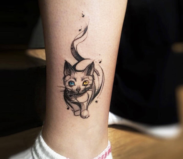 Tatuagens femininas de gatos - 40 fotos e modelos para se inspirar