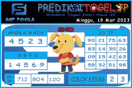 Prediksi Togel Singapura JP Minggu 19 Maret 2023