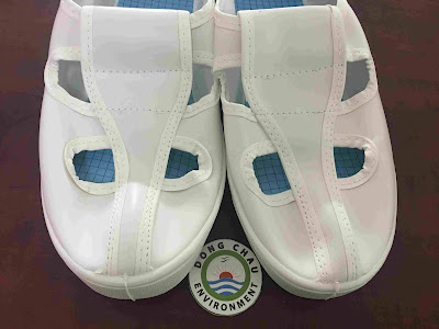 Giày vải trắng phòng sạch size 38, 40, 42, 44, 46