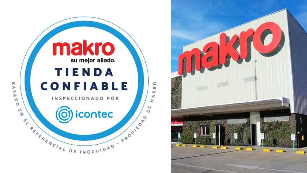 Con su sello propio “Tienda confiable”, supervisado por ICONTEC, Makro es el primer supermercado en Colombia en asegurar la inocuidad de sus productos