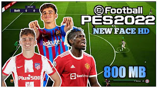 Download eFootball PES 2022 PPSSPP New Update Face Realistis Best Graphics & Latest Kits And Transfer