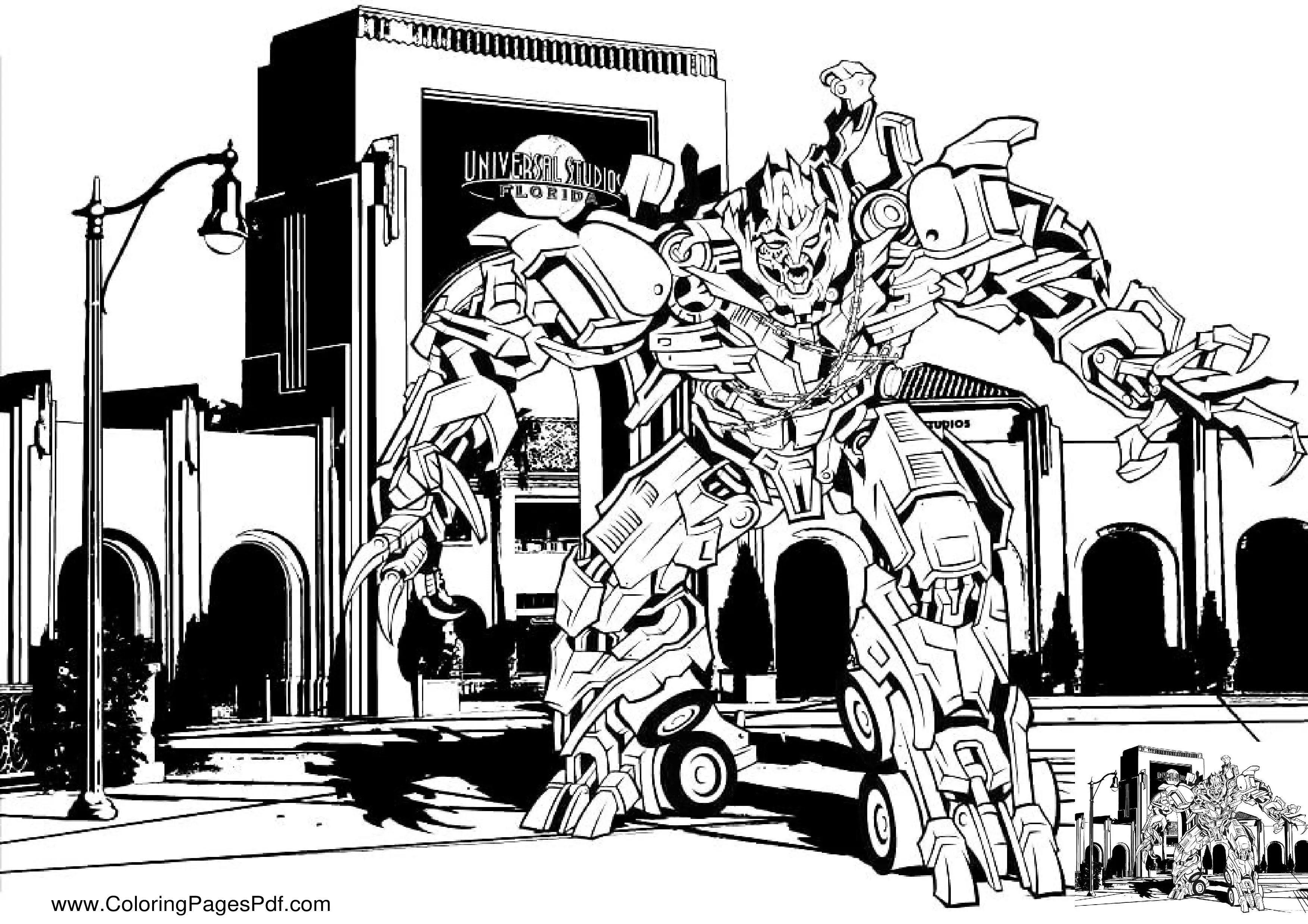Transformers 5 coloring pages