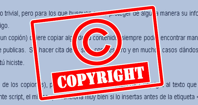 Mensaje de Copyright