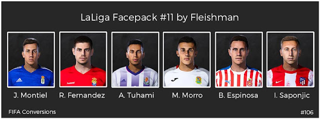 LaLiga Facepack #11 For eFootball PES 2021