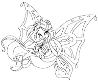 Flora Winx Club coloring page