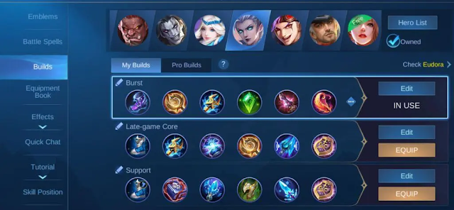 Cara Menggunakan Hero Eudora, Build, Emblem, dan Tips di Mobile Legends